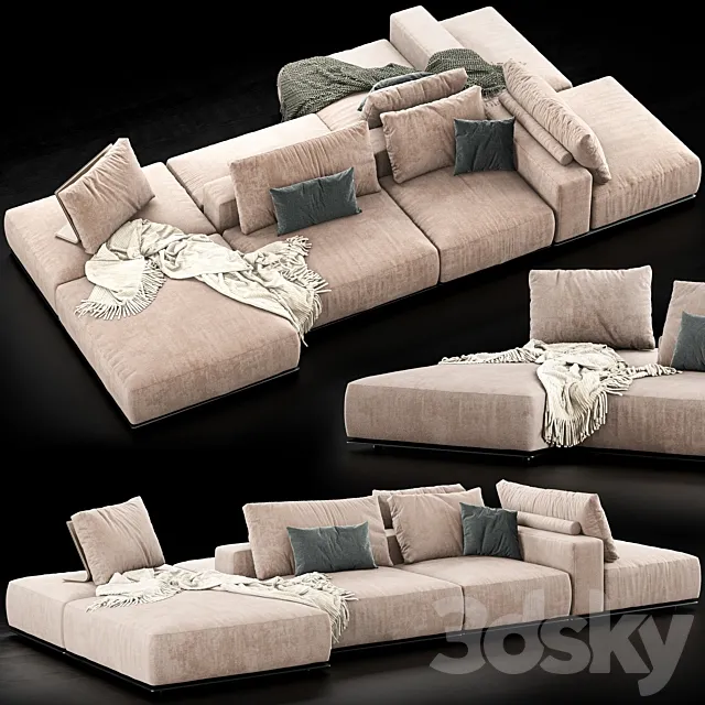 Poliform Westside Sofa 3D Model
