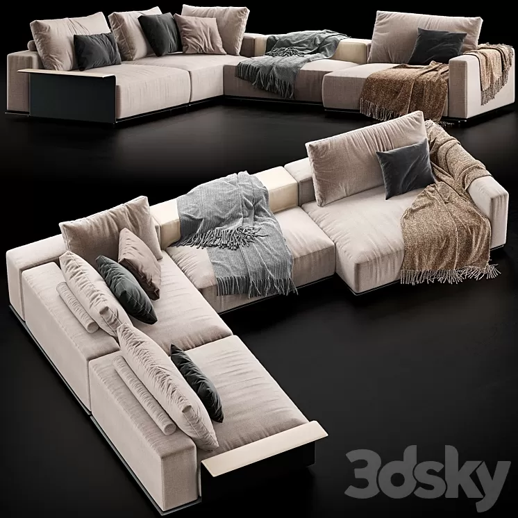 Poliform Westside Sofa 3D Model