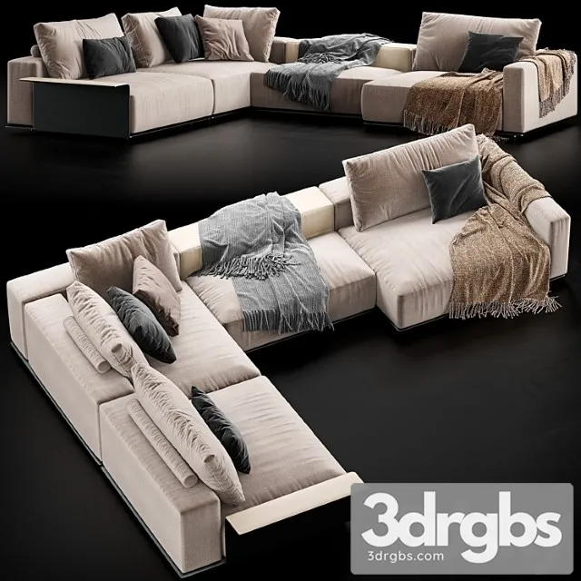 Poliform Westside Sofa 5 3D Model Free