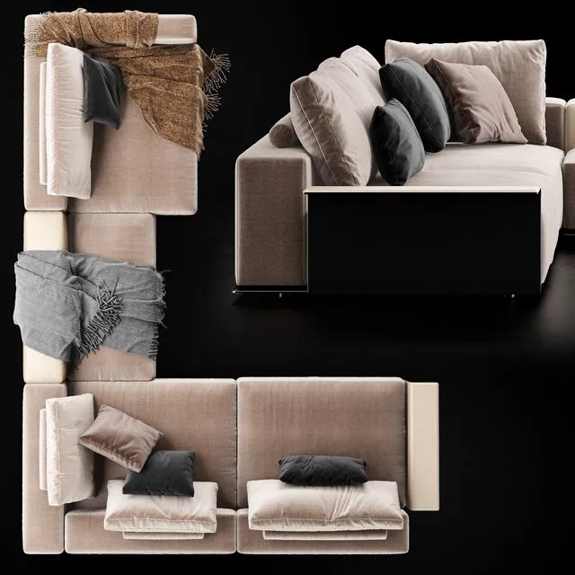 Poliform Westside Sofa ((Jean-marie massaud) Free Download