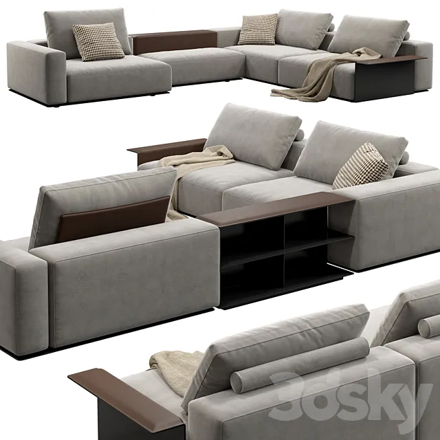 Poliform Westside Sofa set 2 3D Model