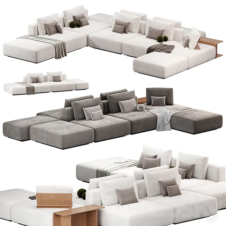 Poliform Westside Sofa sofas 3D Model Free