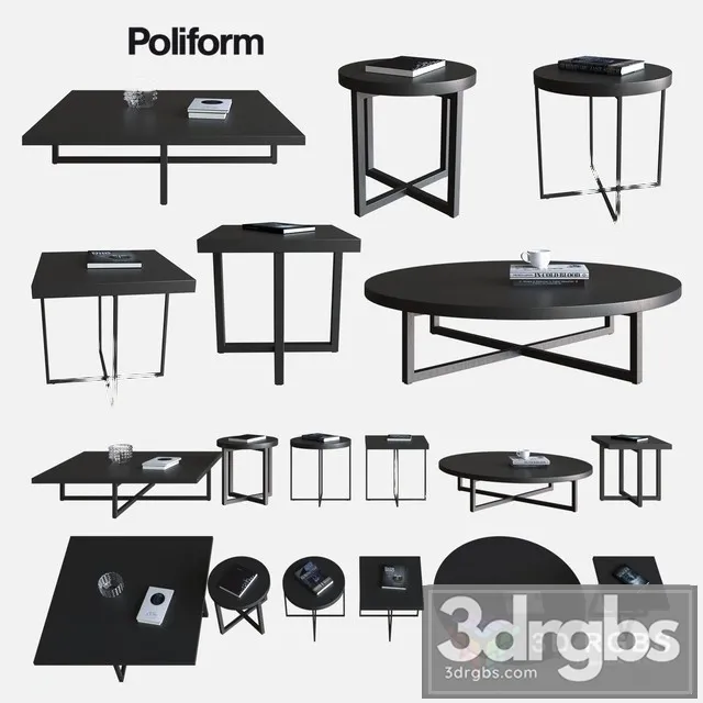 Poliform Yard Table 3D Model Free