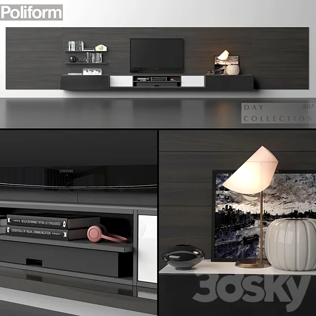 Poliform_DS_2017_3_Quid_shelf (1) 3D Model