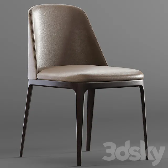 Poliform_Grace_Leather Chair 3D Model