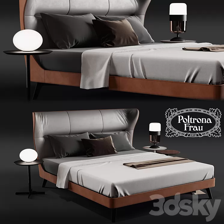 Poltorna Frau MAMY BLUE BED 3D Model