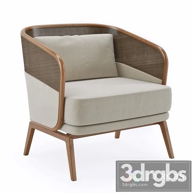 Poltrona Capitu Armchair 3D Model Free