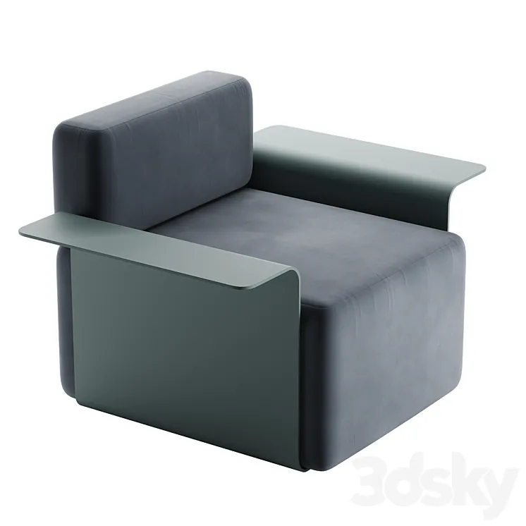 Poltrona Cubo Mint 3D Model Free