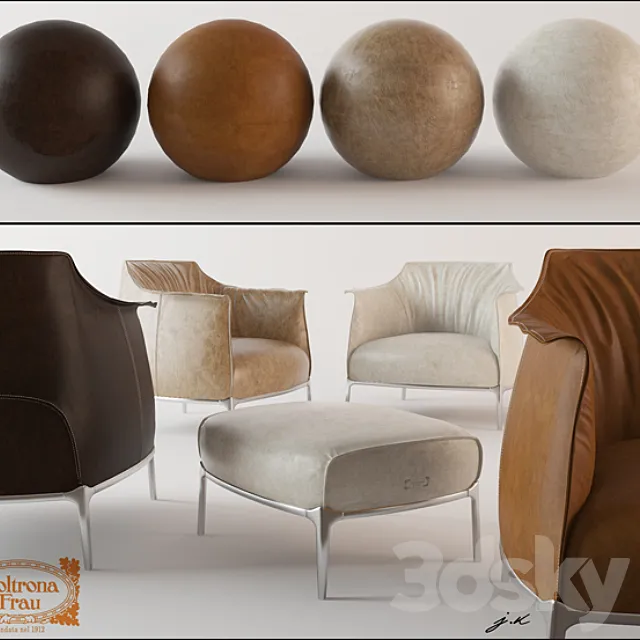 Poltrona Frau _ Archibald 3DModel