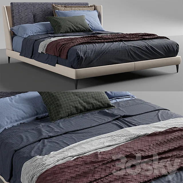 poltrona frau _ bretagne bed 3DModel