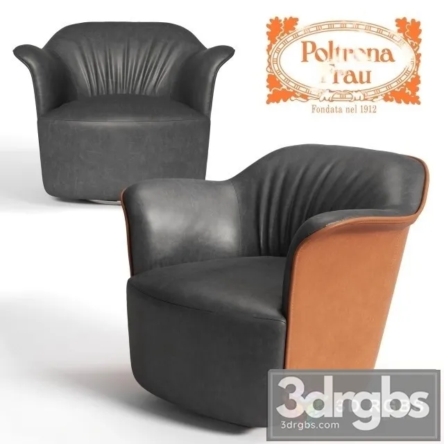 Poltrona Frau Aida Armchair 3D Model Free