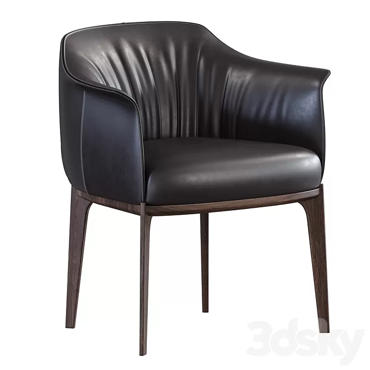 Poltrona Frau / Archibald dining chair 3D Model