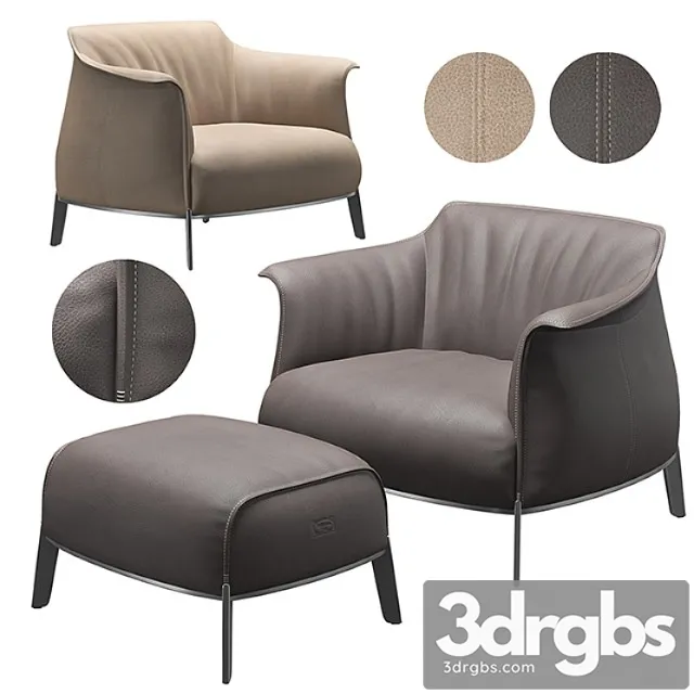 Poltrona frau - archibald gran comfort 3D Model Free