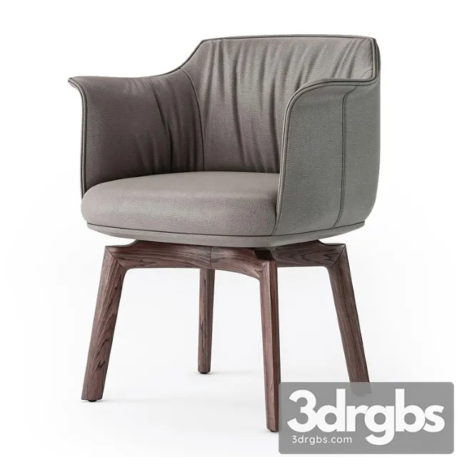 Poltrona frau archibald swivel armchair