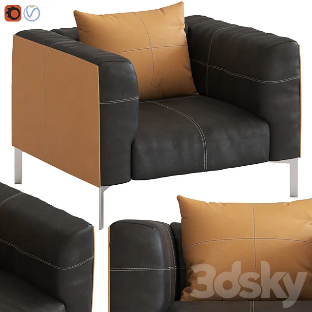 Poltrona Frau Bosforo Armchair 3DModel