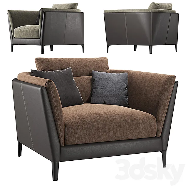 Poltrona Frau - Bretagne Armchair 3DModel