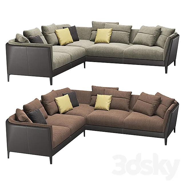 Poltrona Frau - Bretagne Sofas 1 3DModel