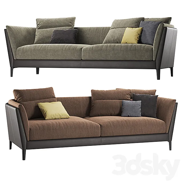 Poltrona Frau - Bretagne Sofas 2 3DModel