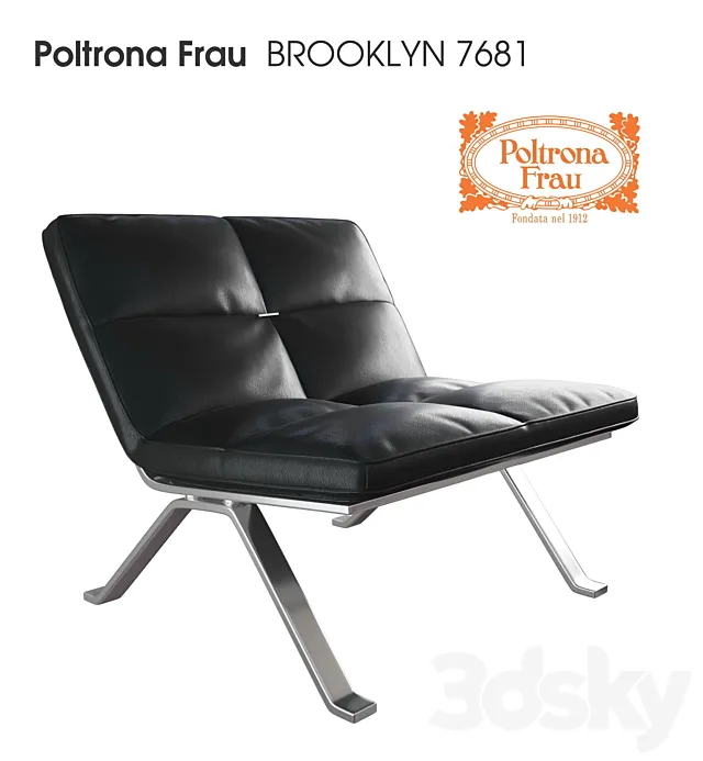 Poltrona Frau -BROOKLYN 7681 3D Model