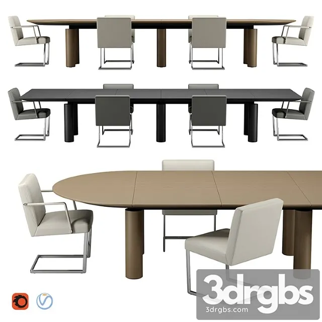 Poltrona Frau C E O Cube Meeting 3D Model Free