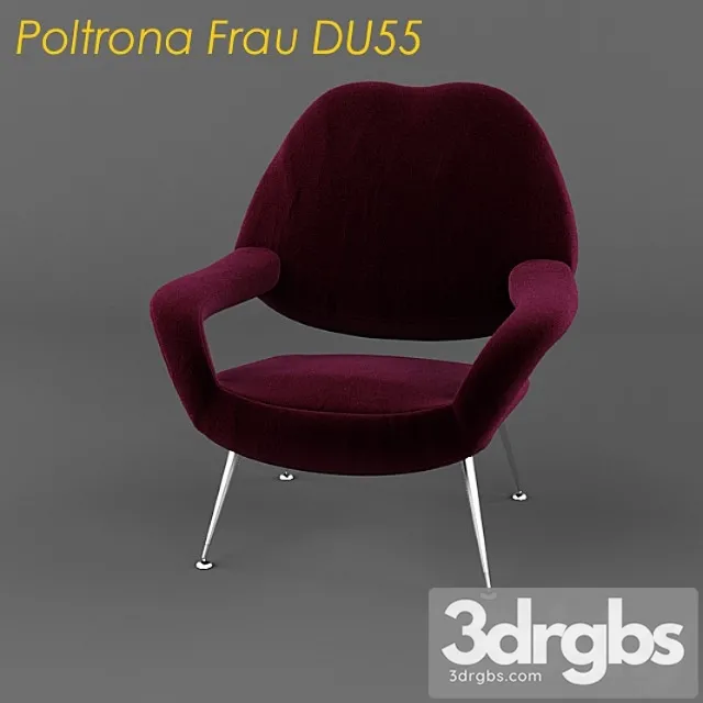 Poltrona Frau Du55 3D Model Free