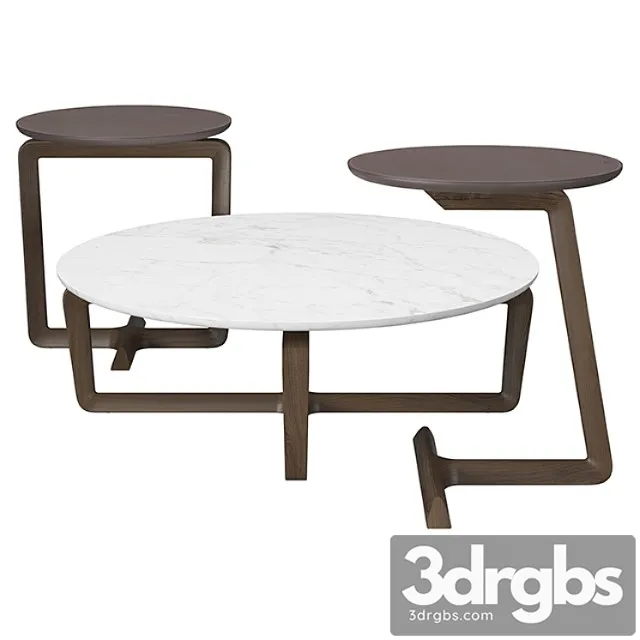 Poltrona frau - fidelio small round tables 2 3D Model Free