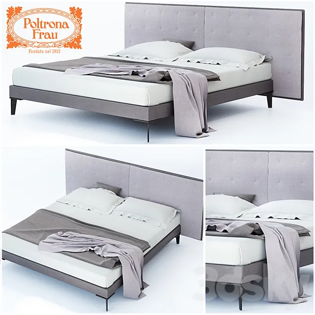 poltrona frau GranTorino Bed 3D Model