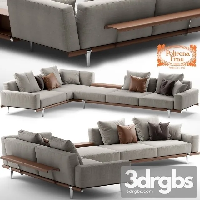 Poltrona Frau Letitbe Sofa 01 3D Model Free