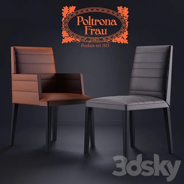 Poltrona Frau Louise Armchair _ Chair 3D Model