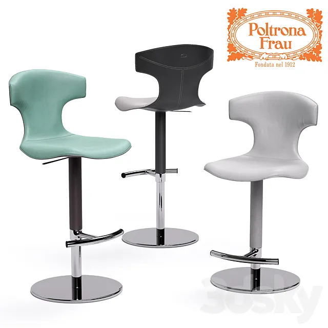 Poltrona Frau MONTERA Revolving Stool 3DModel