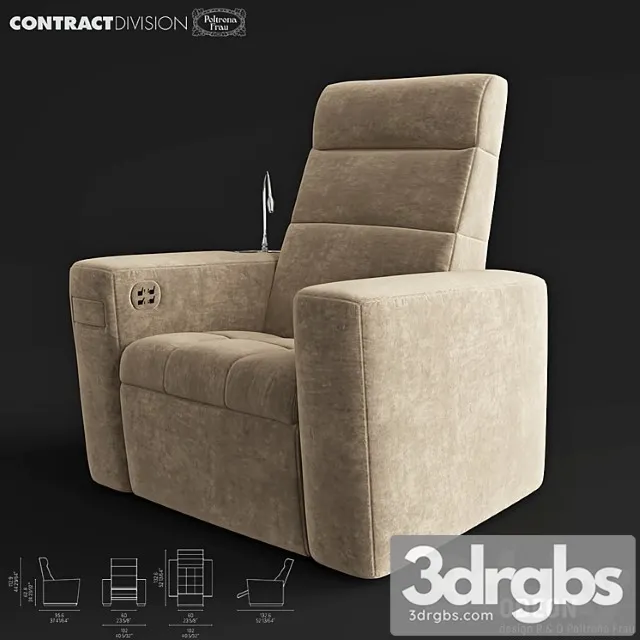 Poltrona Frau Odeon 3D Model Free