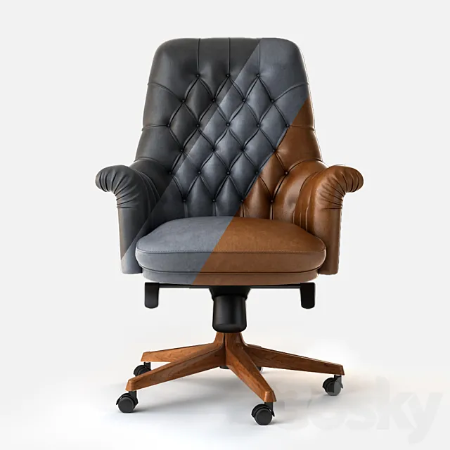 Poltrona Frau Oxford President 3DModel