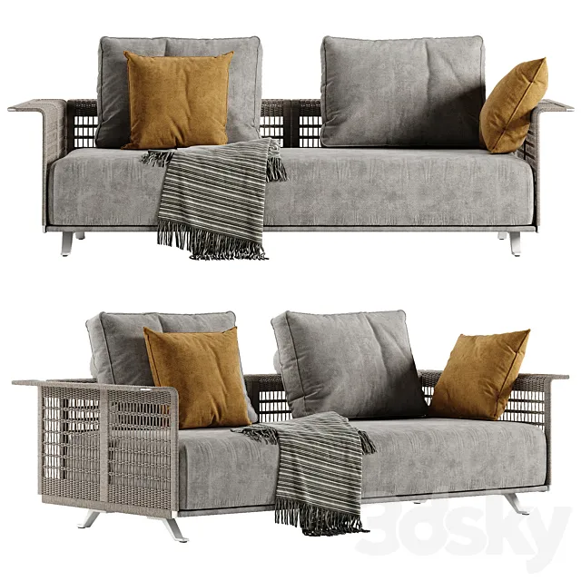 Poltrona Frau Solaria sofa 3DModel