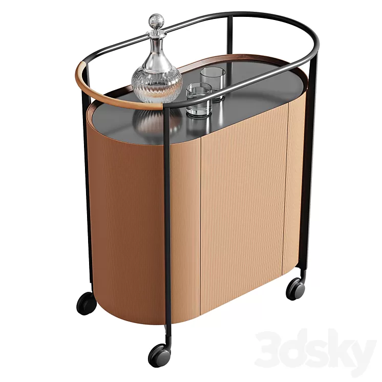 Poltrona Frau trolley collection MI 3D Model Free