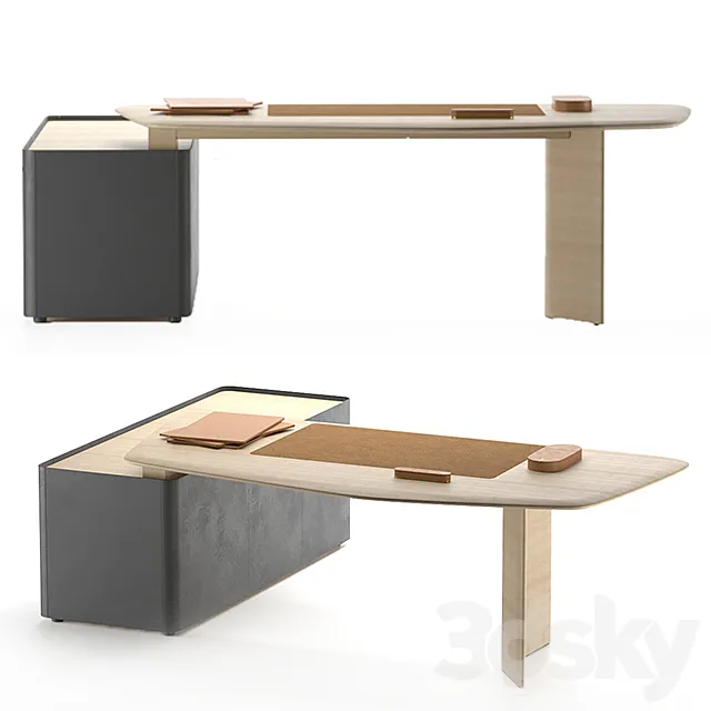 Poltrona Frau Trust Desk 3D Model