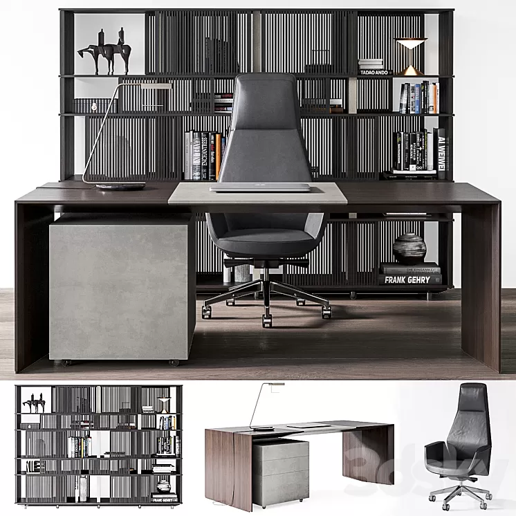 Poltrona Frau Workplace 3D Model Free