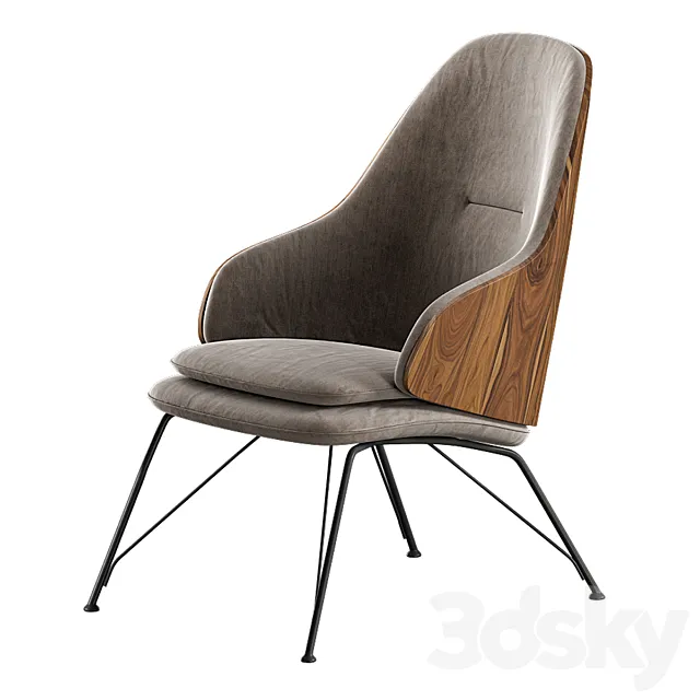 Poltrona moderna - JUDY - Zanotta 3DModel