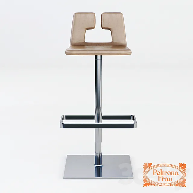 Poltrona_Frau_Alo_Bar_Stool 3D Model