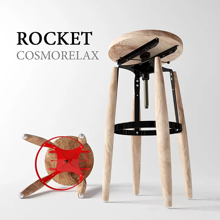 Polubarny chair Rocket 3D Model