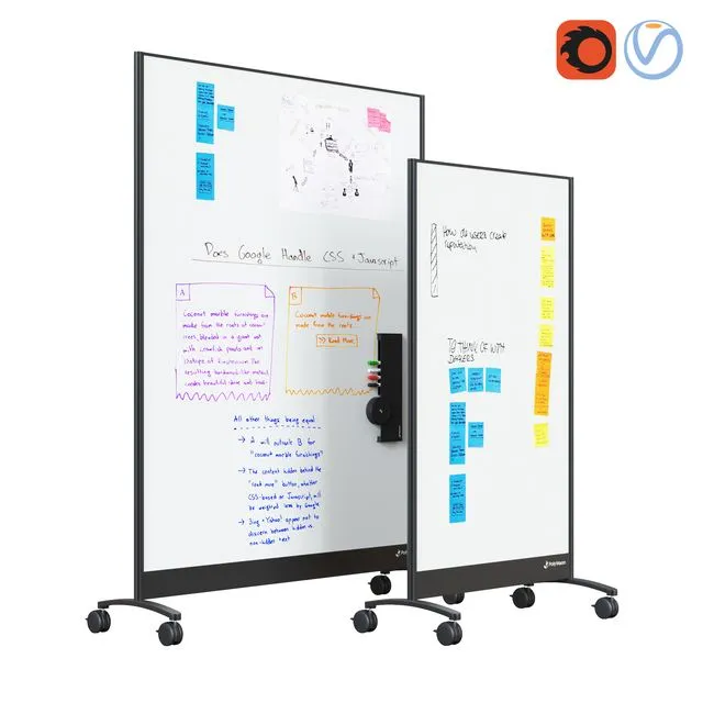 PolyVision WhiteBoard Mobile 3D Model