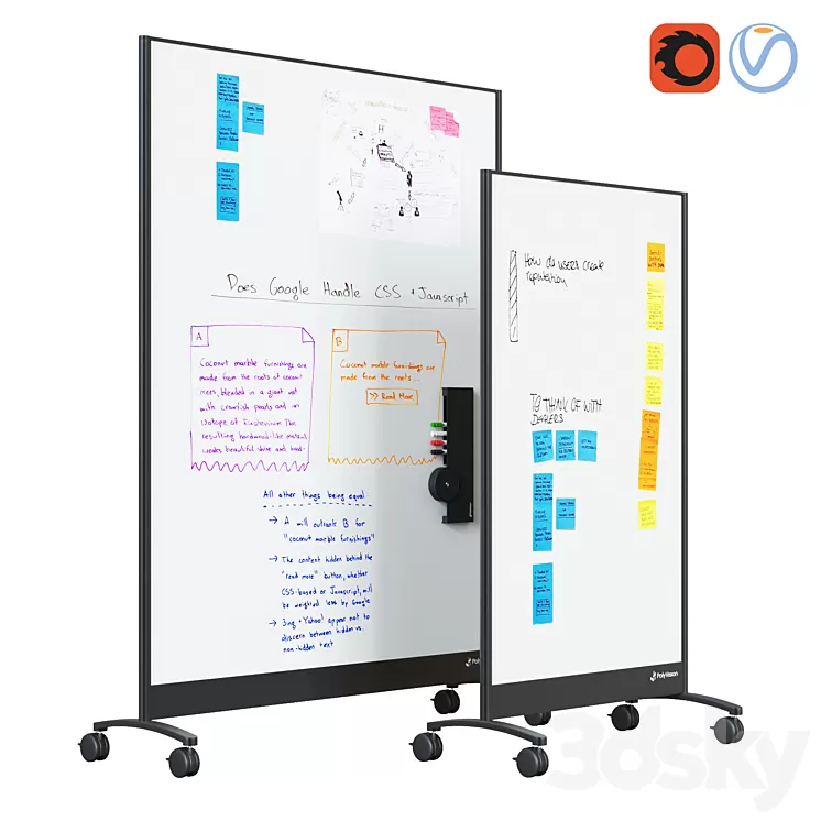 PolyVision - WhiteBoard Mobile 3D Model