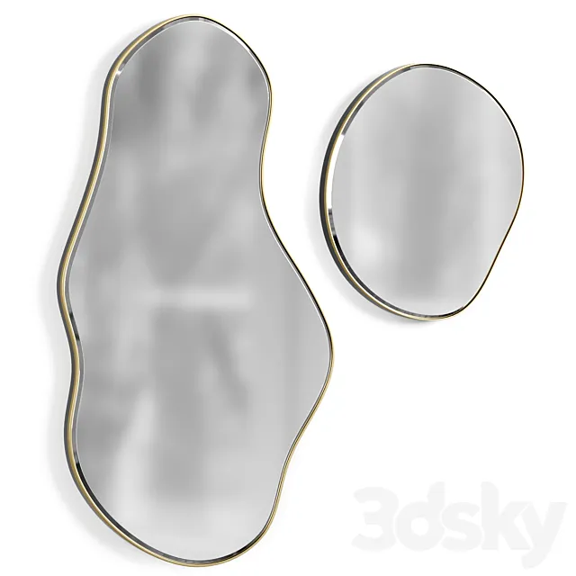 Pond Large Mirror OPEN BOX 3D Model