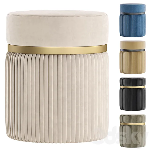 Poof BERNIE by Cazarina Interiors_Пуф БЕРНИ 3D Model