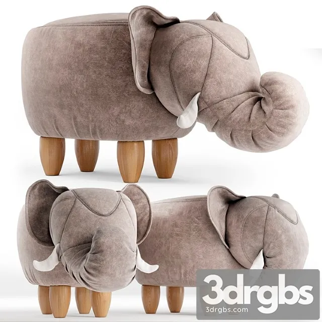 Poof Elephant 3D Model Free
