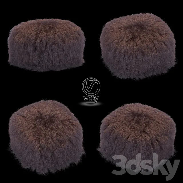Poof fur Brown 3DModel
