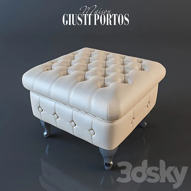Poof Giusti Portos REGINA POUFF 2 3D Model