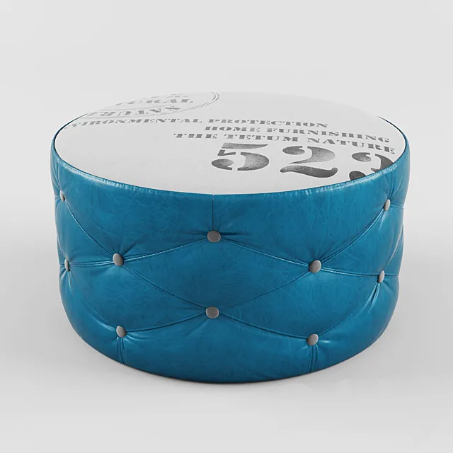 Poof | Natural Turquoise 3D Model