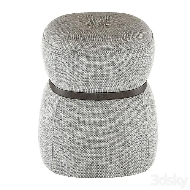 Poof Poltrona Frau Lepli Cloth 3D Model