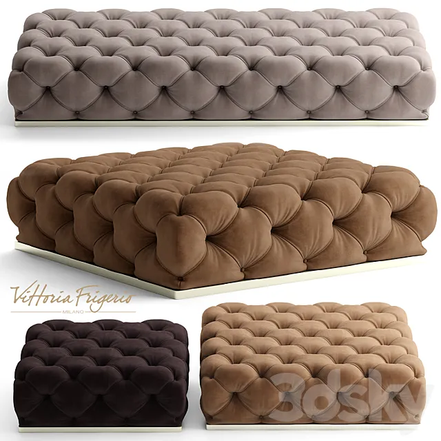 Poof vittoriafrigerio Caracciolo 3D Model