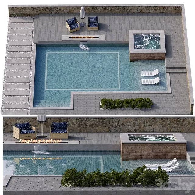 Pool 16 3D Model